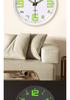 12-Inch Luminous Silent Wall Clock for Living Room or Bedroom Decor