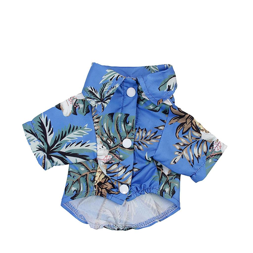 Letni T-shirt dla zwierzaka Hawajski Kwiat Koszulka dla psa z hawajskim nadrukiem T-shirt dla zwierzaka