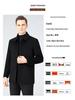 Men's Cashmere Winter Coat 2025: Thickened Warm Jacket for Middle-Aged & Elderly - Casual Lapel Outerwear