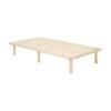 Hagihara Bed, Slatted Bed, Bed Frame, Futon [Reliable Load Capacity 100kg] 3 Level Height Adjustment, Natural Pine Wood, Long Size, Single, Natural