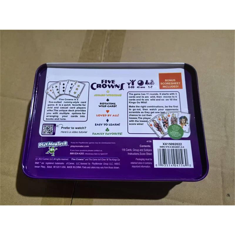 English Version Chess And Card FIVE CROWNS Crown Board Game Card Quiddler Magician Game Toy