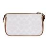 Coach Nolita 19 Metallic Logo Classic Print Faux Leather Mahjong Bag Women Shoulder Bag White Glacier-White CA444-IMRFI