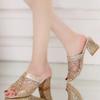 Dámské sandály Dámské letní pantofle Boty Sandály na vysokém podpatku Módní kamínkové Sandale Femme Zapatos De Mujer Tacones