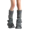 Womens Girls Lolitas Holes Leg Warmers Winter Knitted Leg Sleeves Goth Crochet Ankle Heap Socks JK Uniform Foot Cover