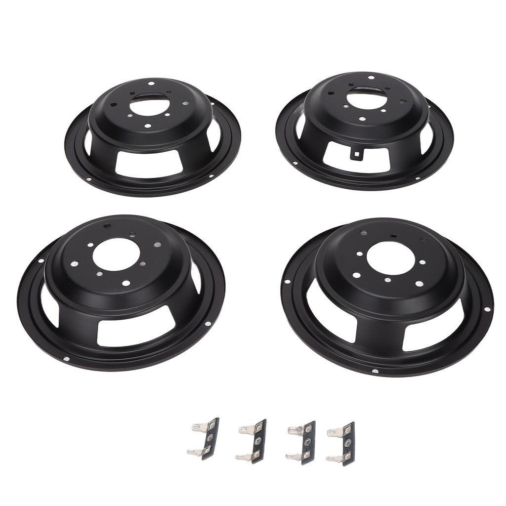 4Pcs Speaker Basin Frame 5 Inch Reverse Speaker Basin Stand with Foot Solder Tabs for DIY Speaker