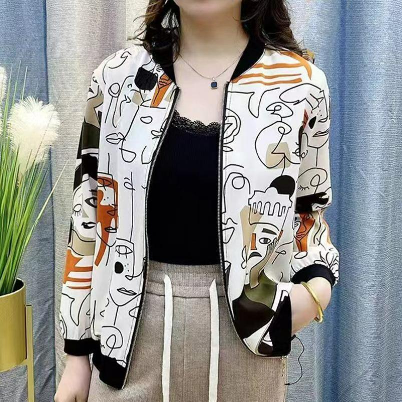 Summer Sun Protection Clothing Women's Loose Summer Middle-aged Short Jacket Female Mother Fashion Large Size Western Style Cardigan Top