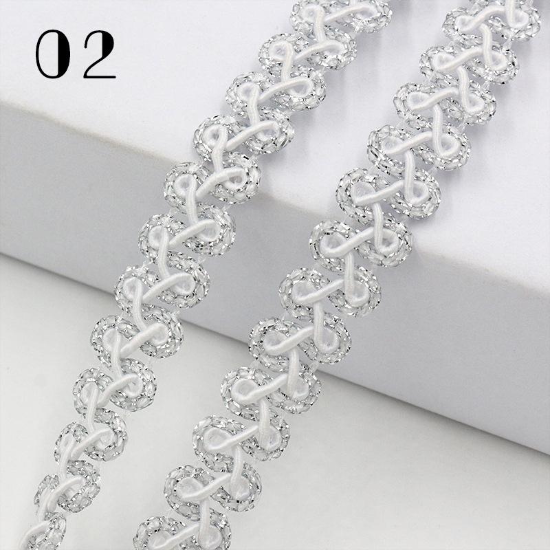 25 Yards Woven Lace Ribbon Centipede Braided Lace Trim DIY Craft Curtain Upholstery Sofa Pillow Clothes Sewing Accessories