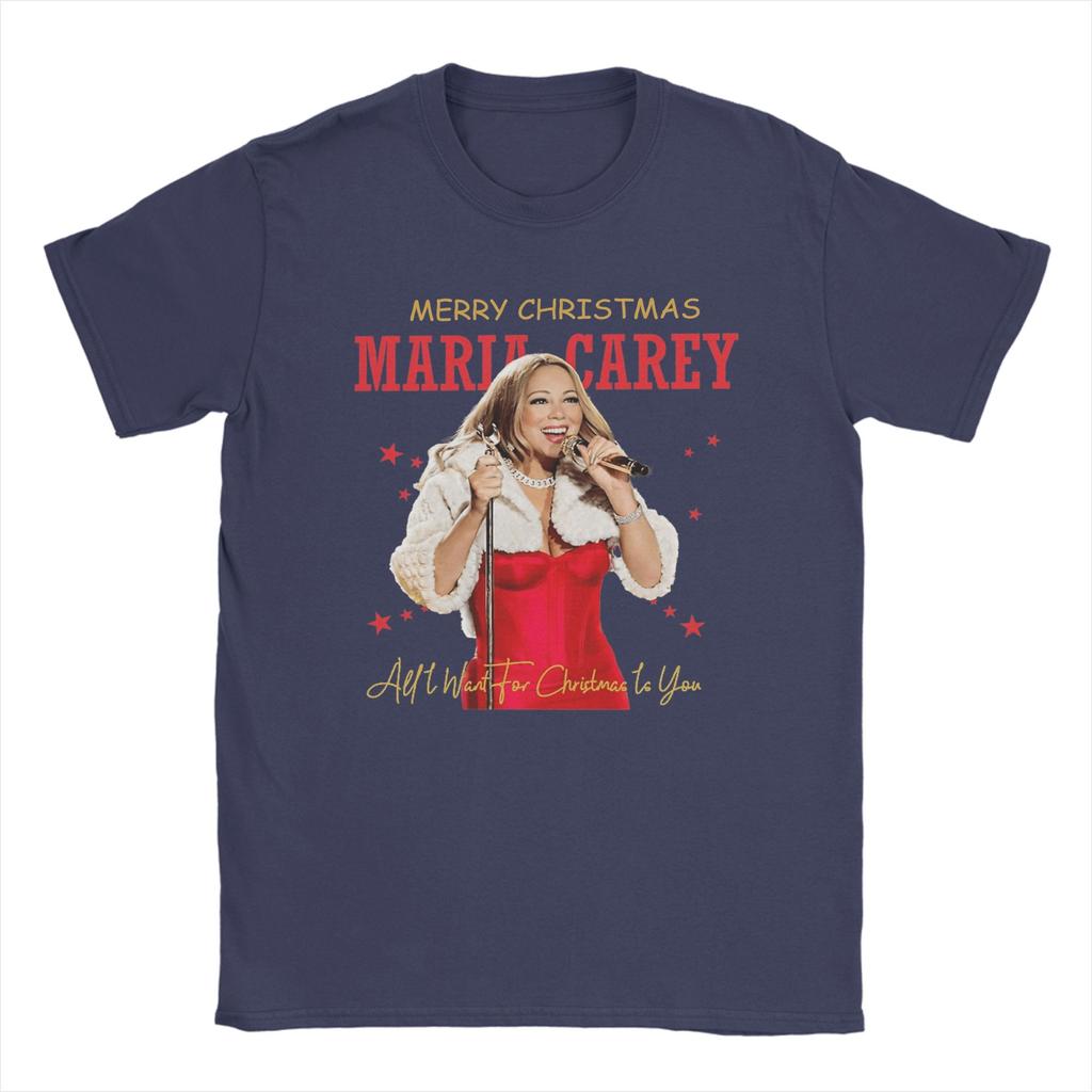 Mariah Carey  All I Want For Christmas Is You T Shirt  Hip Hop T Shirts Short Sleeve Vintage Tshirt Beach Cotton O Neck Tees
