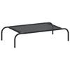 VidaXL Lit Surélevé pour Chiens Noir S Textilène Paniers Corbeille pour Chiens 170661
