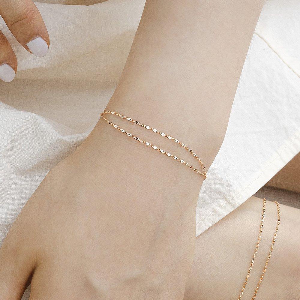 Jrosa 18K Dragonfly Layered 2-Row Bracelet