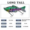 Lure Multi-Section 15.6g/10cm Segmented Hard Bait Fake Artificial Fishing Tackle