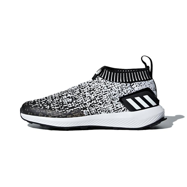 

Adidas Rapidarun Mesh Comfortable Slip Resistant Low top Kids Running Shoes Black White Children Aged 3 7 Years Old D97544 29