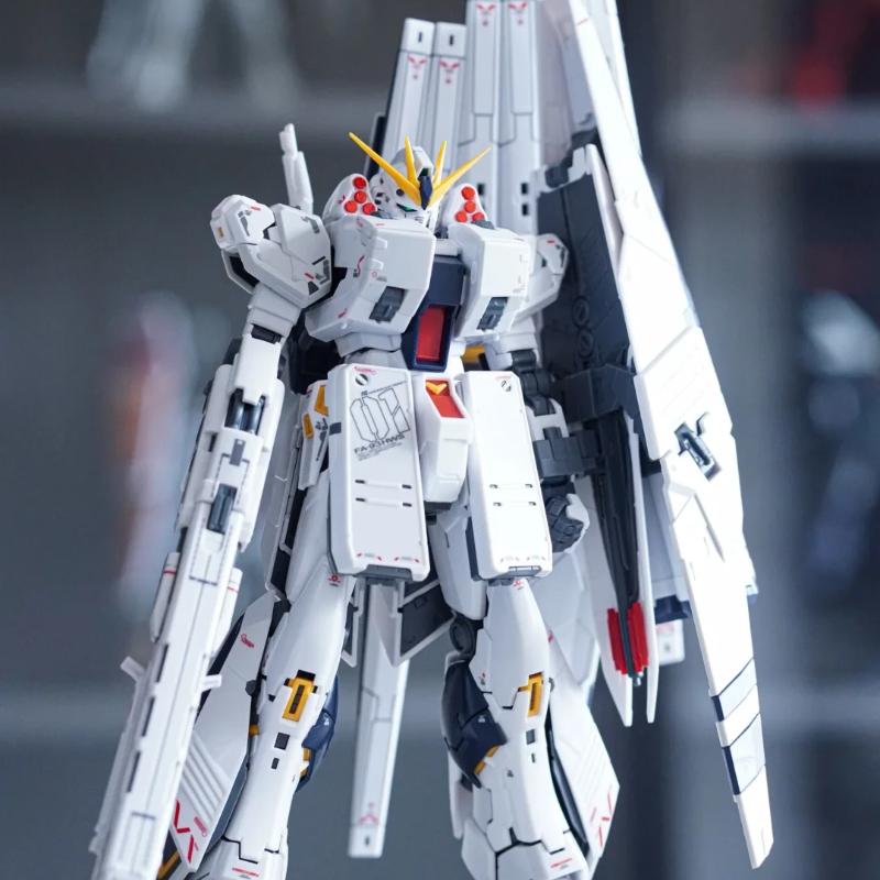 New RG 1/144 RX-93 Nu Heavy Weapons System Hws Assembly Model Kit Action Figures Desktop Ornament Surprise Collectible Gift Toy