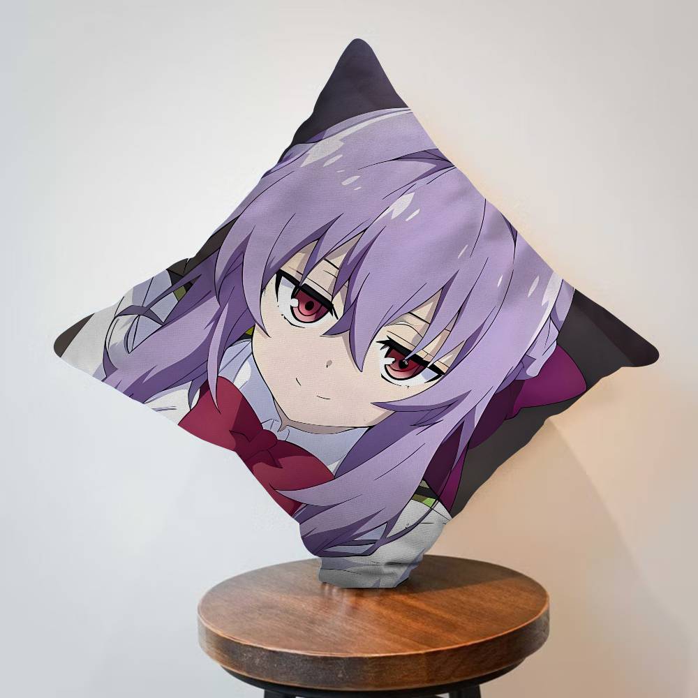 Anime Seraph of The End Pillow Cover Sofa Cushion Cover Home Room Decoration Children Gift