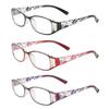 Fashion Flower Printed Reading Glasses Women Gorgeous Blue Light Blocking Far Sight For The Elderly Men Fashion Eyeglasses