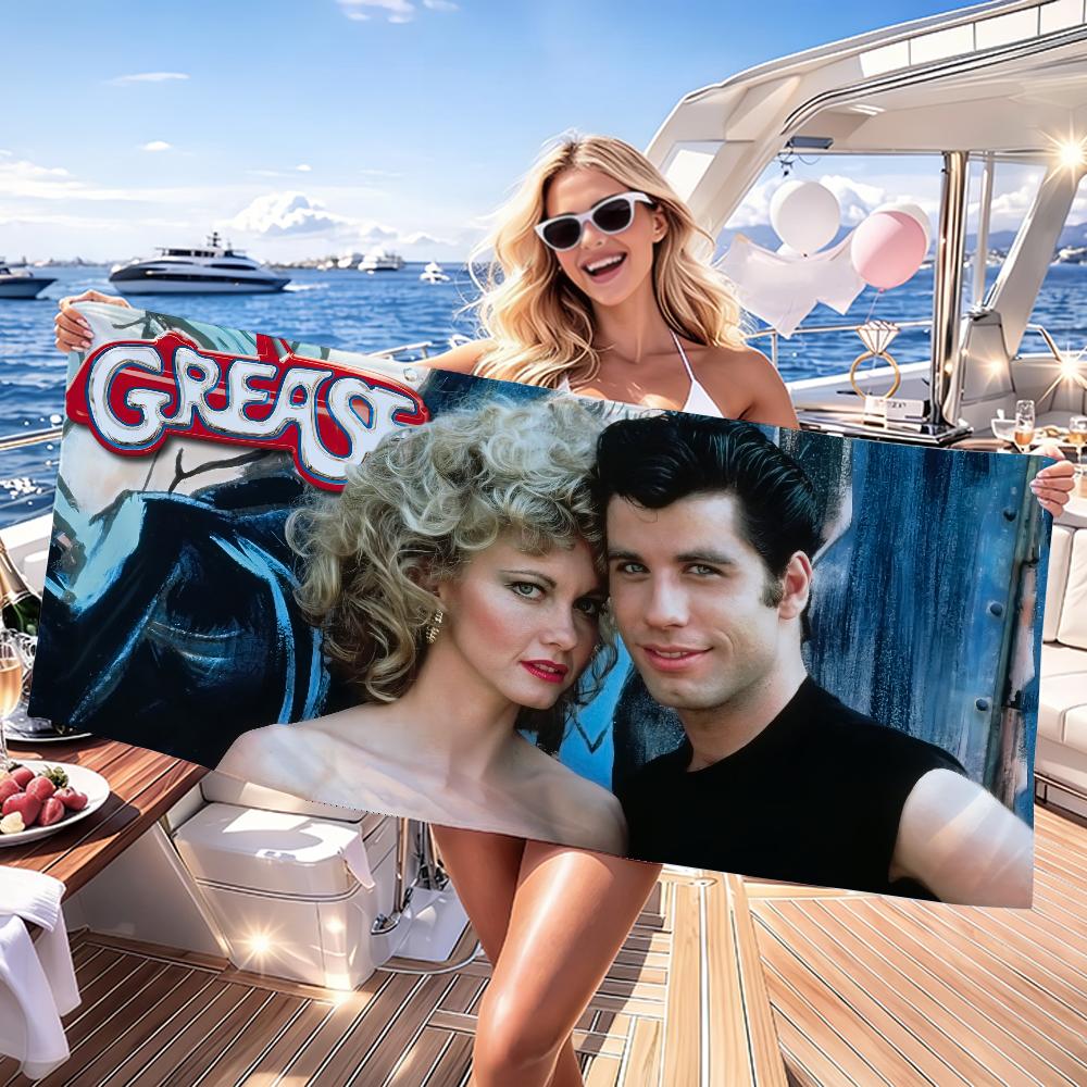 Classic G-Grease Movie Towel Quick Drying Beach Towels Are Suitable For Swimming Pools Camping Yoga And The Gym