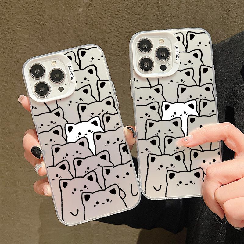 Silicone Case For Xiaomi 11 Lite 13T 14T 15T Samsung A07 A17 A37 A57 Oppo A38 A58 Infinix Hot 40 30i Cover DIY Painted Cartoon Shockproof Phone Bumper