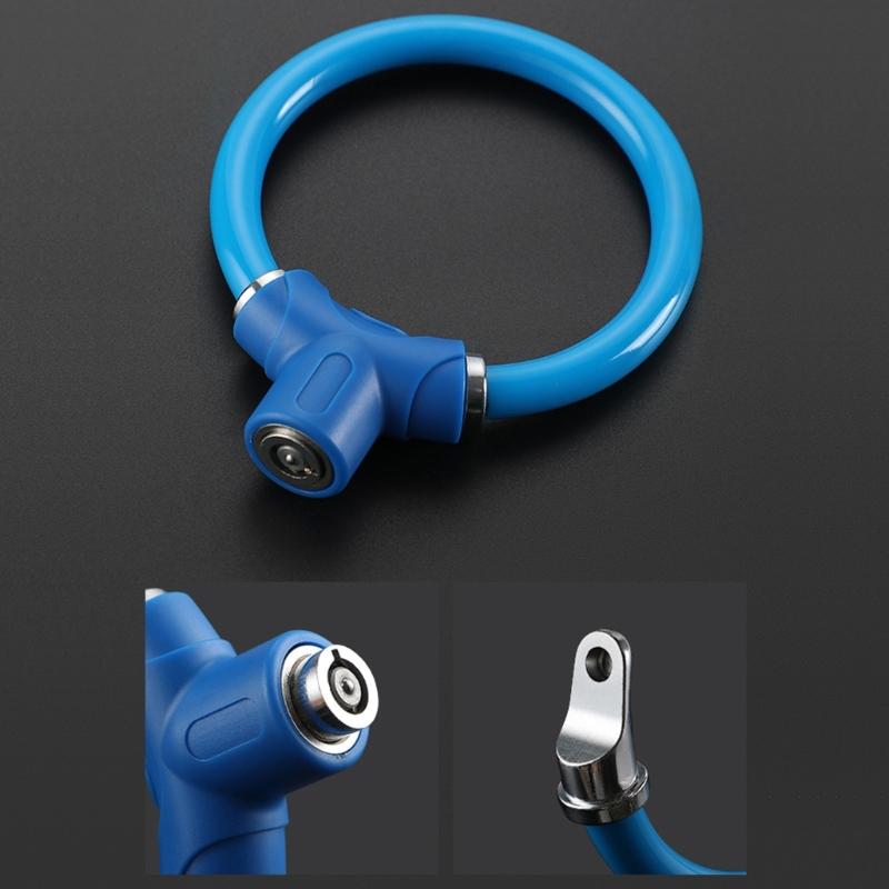 Przenośny Zamek do Roweru z Kluczami Lekkie Pierścienie Blokujące do Roweru Kształtowe Blokady do Roweru Szosowego Trwałe Kłódki Łatwe do Przenoszenia