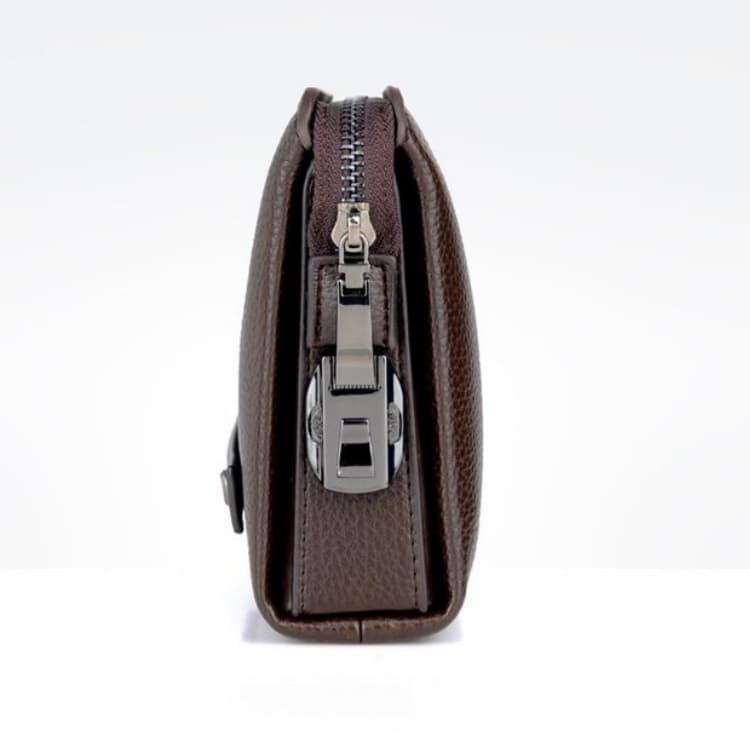 Men's lychee pattern business clutch bag