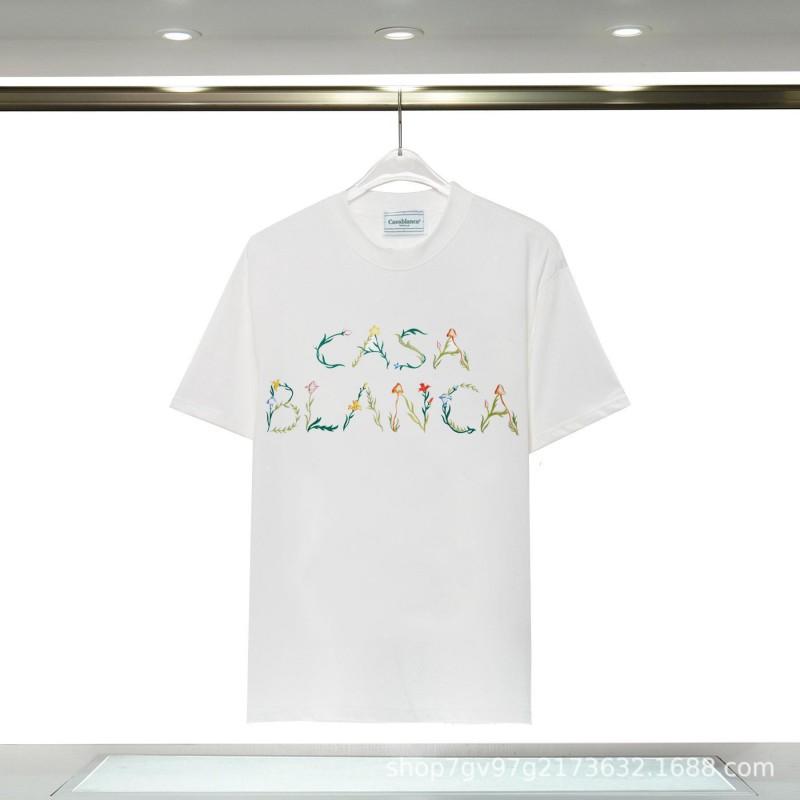 Casablanca Graphic T-Shirt Teen Boys Short Sleeve Loose Fit 2025