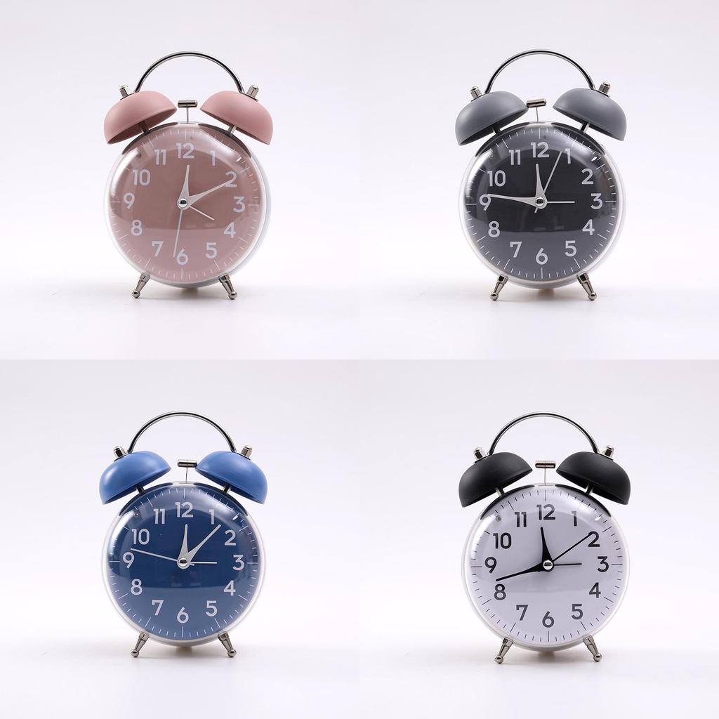 Classic Quartz Student Alarm Clock With Dual Bells For Home And Office Use