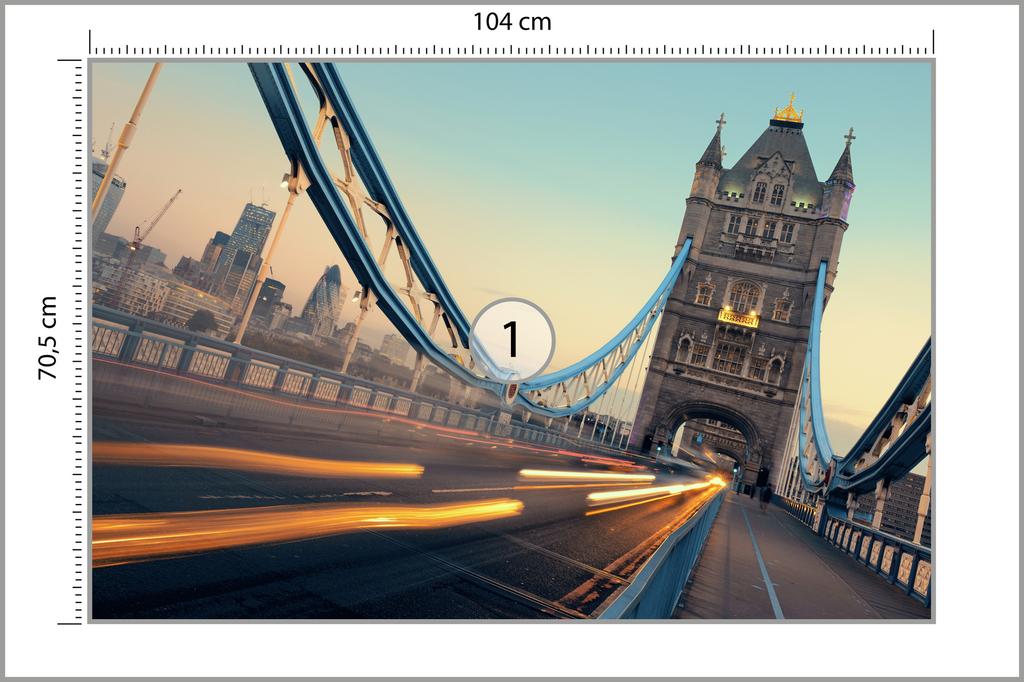 Photomural London Tower Bridge  Non-Woven 104x70.5