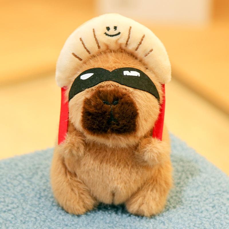 Doll Hair Card Kapibara Doll Pendant Keychain Capybara Plush Toy Trinket Doll