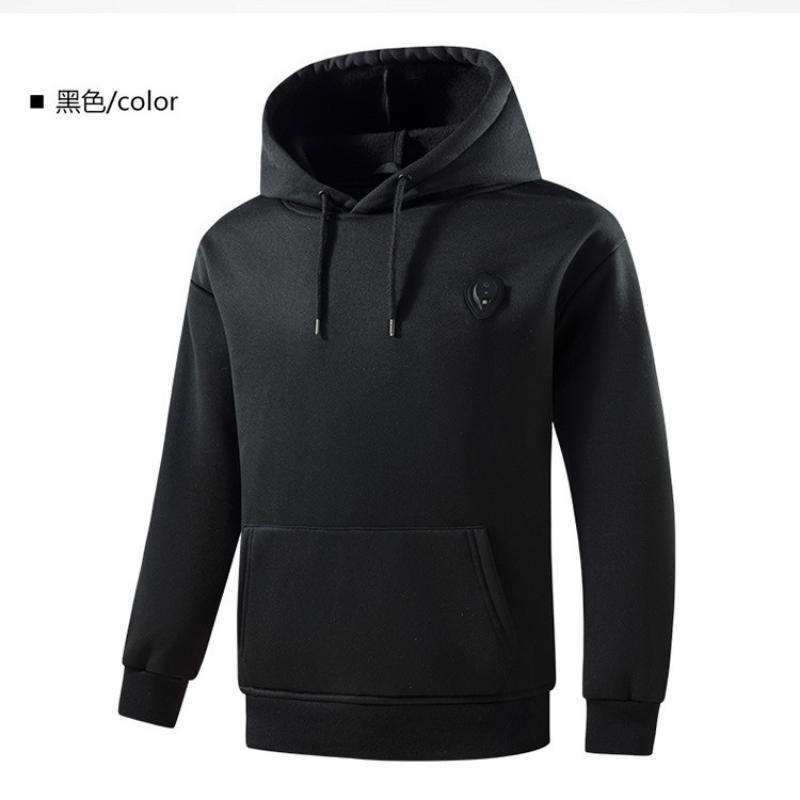 

Winter Men s Heated Fleece Hoodie with Built in Heating Pad M чорний