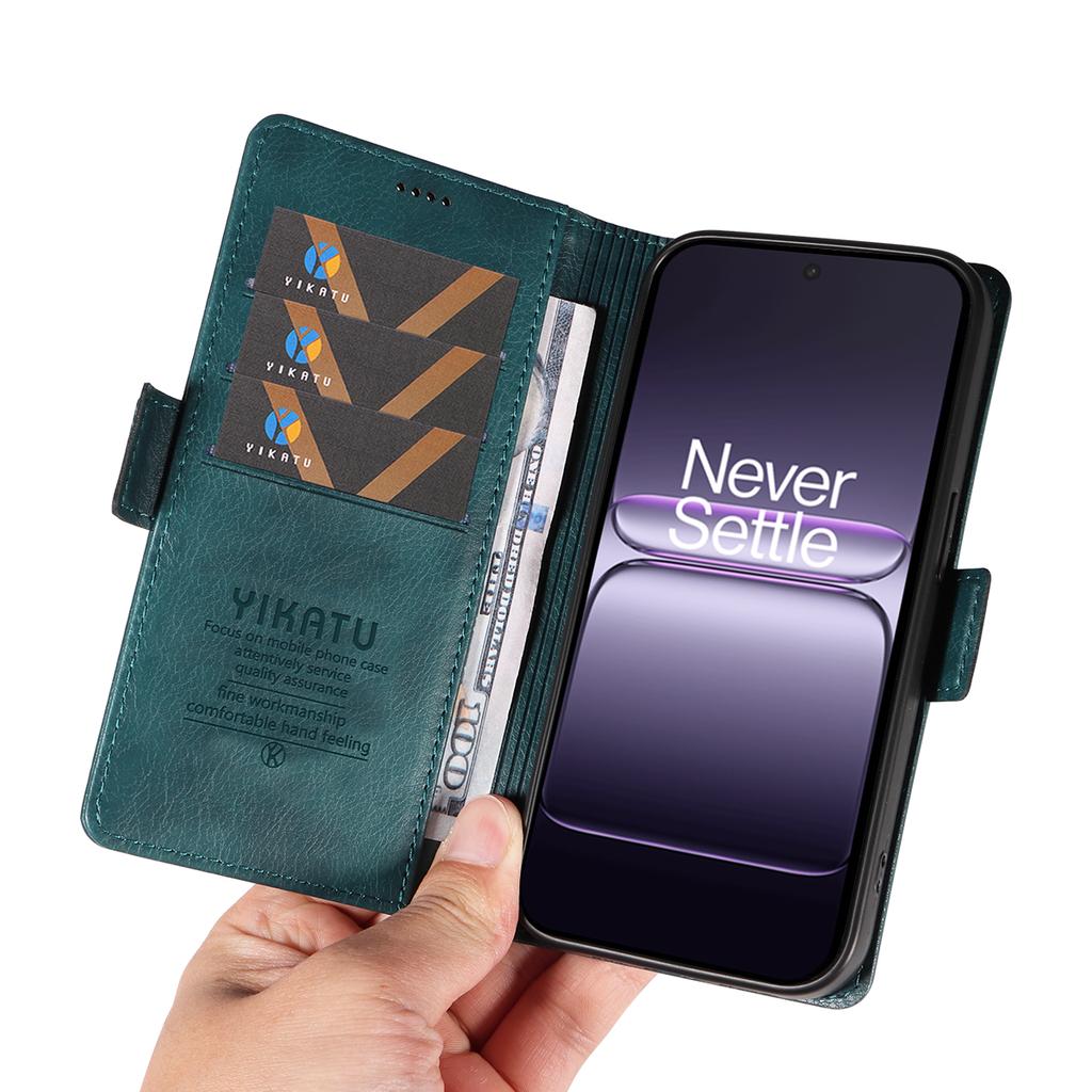 For OnePlus Nord CE5 5G/OnePlus Ace 5 Racing 5G Case YIKATU YK-007 Litchi Texture PU Leather Wallet Phone Cover