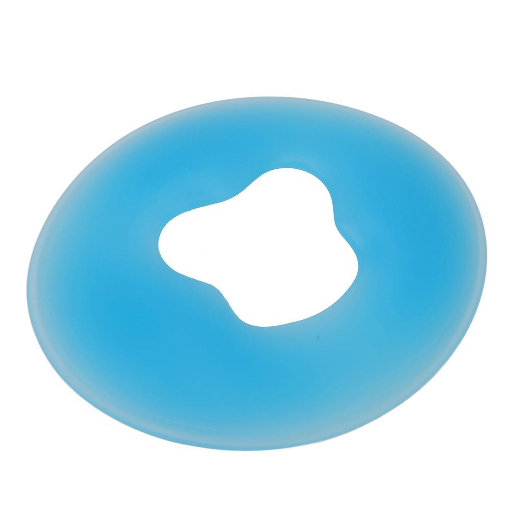 Silicone Spa Face Pillow Soft Round Massage Face Relaxing Cushion Pad for Beauty Salon Blue