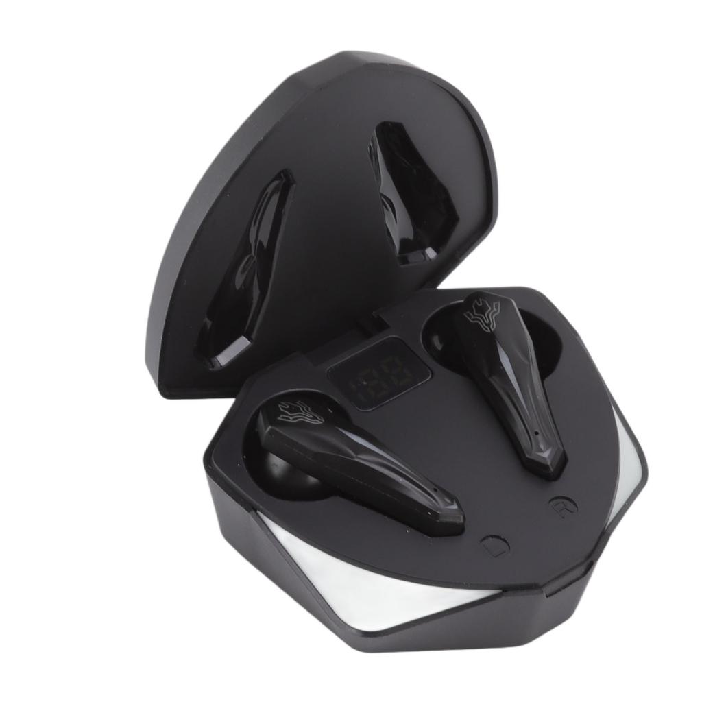 Wireless Game Earbuds LED Digital Display   V5.1 Gaming Earphones with Wireless Charging Case for Sports Work