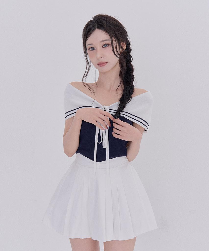 Tetemochi Marine Shoulder Knit (Navy)