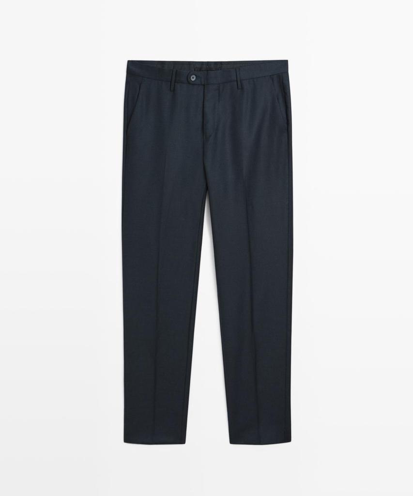 Masimodutti Cold Wool Micro Texture Suit Pants