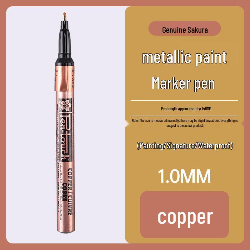 Japan Sakura Gold 2.0mm Paint Pen for Highlighting, Furniture Gilding, and Signature Design