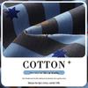 Men's Long Sleeve Striped Sausage Dog Pajamas - Pure Cotton, Spring/Autumn, Wearable Outdoors, Teen Sizes Available