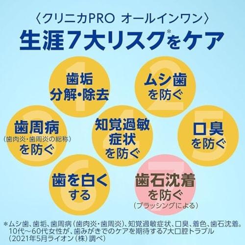 [Bulk Purchase] Clinica PRO All-in-One Toothpaste, Rich Citrus Mint, Extra Strength, 100g, Set of 3, High Fluoride (1450 Ppm)