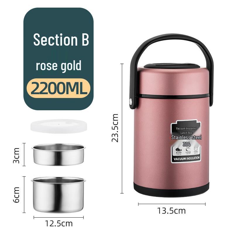 Jingxun 3-Layer 304 Stainless Steel Insulated Lunch Box