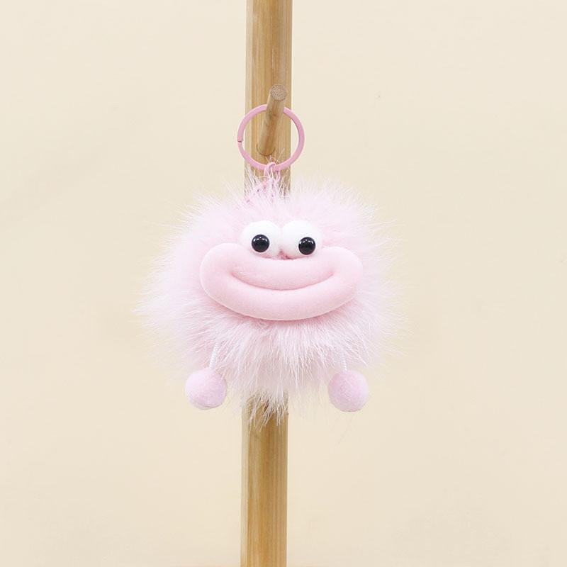 Stuffed Plush Animal Keychain With Big Mouth Design For Bag Ornament Bag