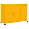 Sideboard Mustard Yellow 100.5 X 39 X 72 Cm Steel