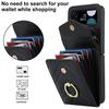 Fashion Leather Phone Case For Samsung Galaxy Z Flip 5 4 Z Flip 3 5G With Long Lanyard Crossbody Bag Wallet Holder Protect Cover