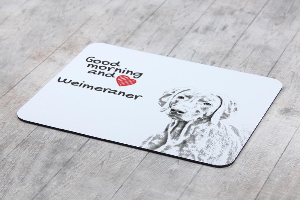 Weimaraner, Grey Ghost - Mouse Pad with Print, Personalized Dog-themed Mouse Pad, Unique Gadget for an Office Worker by Art-Dog Brand