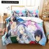 3D Anime Seirei Gensouki Bedding Set,Duvet Cover Comforter Bed Set Quilt Cover Pillowcase,King Queen Twin Size Boys Girls Adults