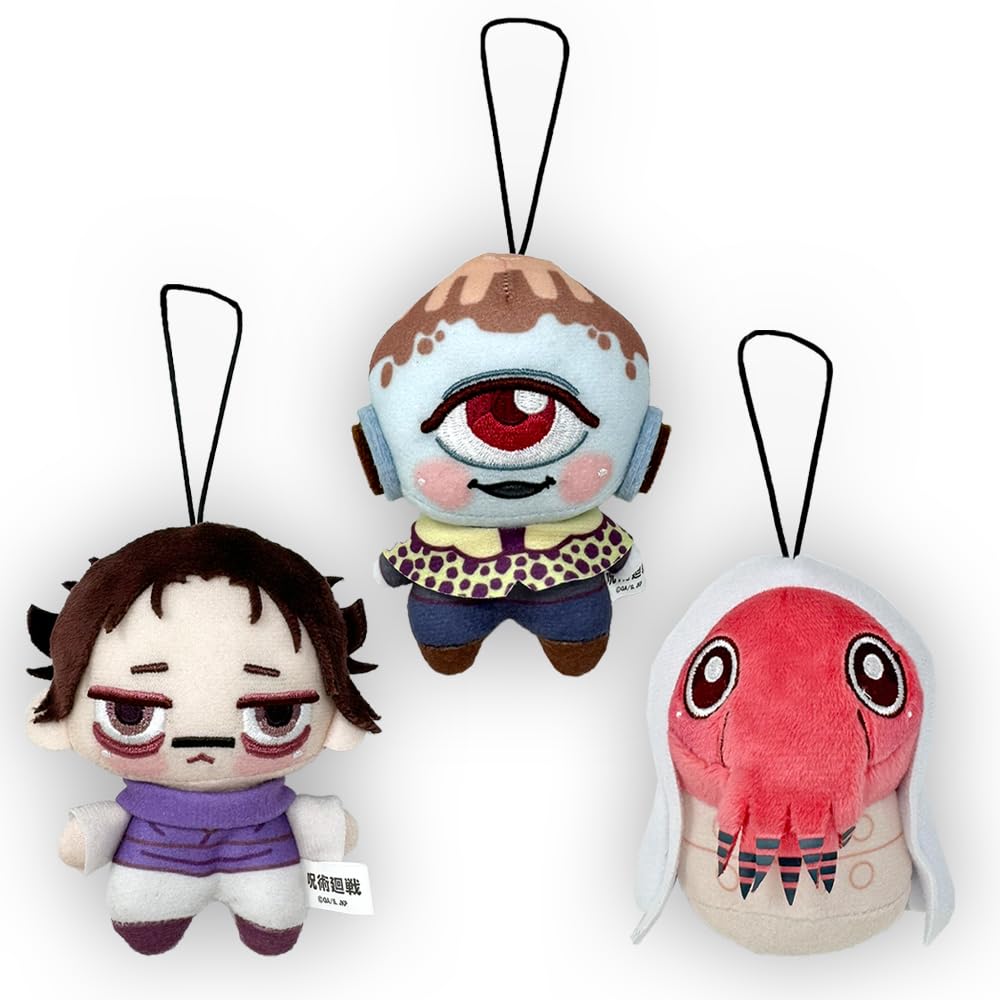 

Jujutsu Kaisen Chopinuiputi 4 Plush Toy Mascot with Diamond Toy Movie Version (Set of 3)