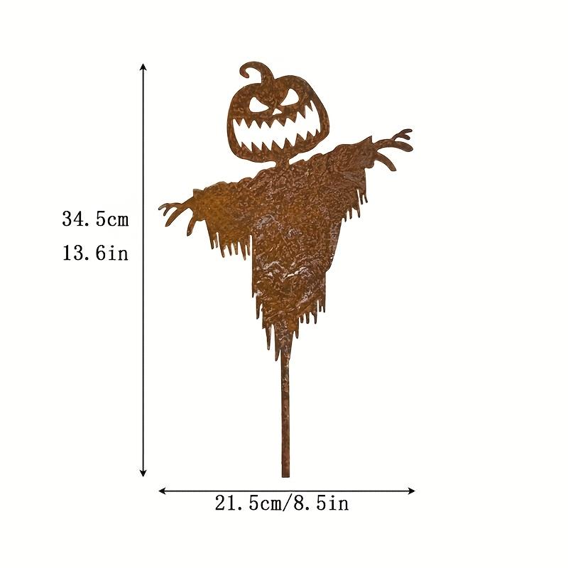 

Уникальный садовый силуэт пугала, Уникальный деревенский стиль, Садовое украшение на Хэллоуин 1PC