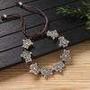 Handwoven bracelet retro silver copper coin small fish bracelet niche hand rope accessories women