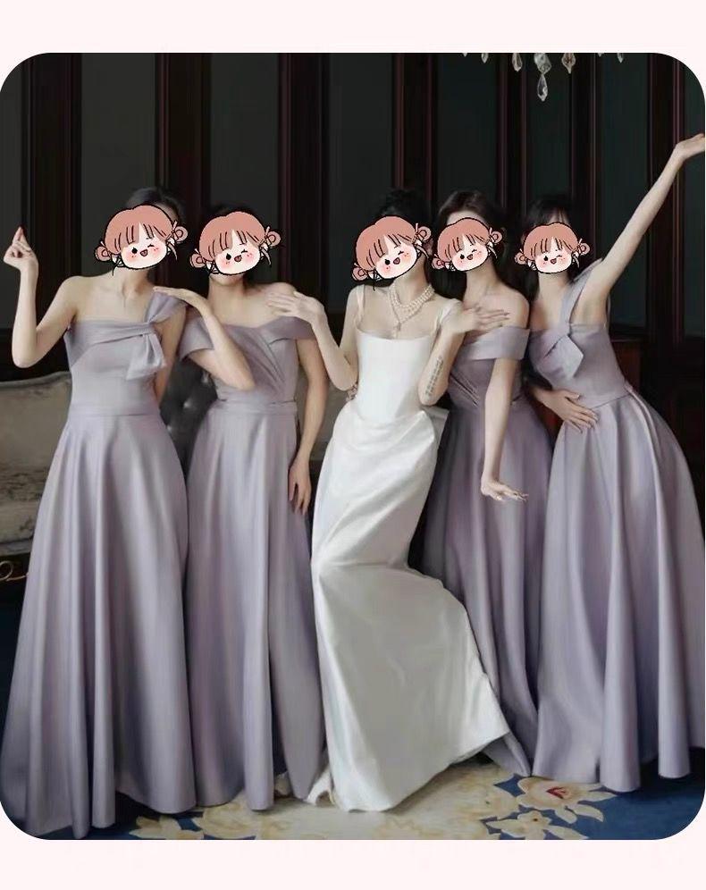 2025 Purple Bridesmaid & Evening Dress for Women