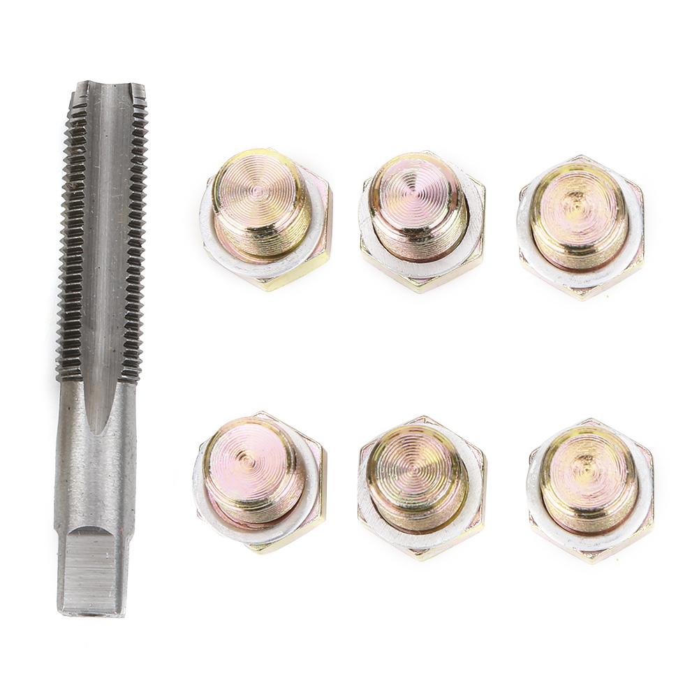 M13 X 1.25MM Oil Drain Plug Tap Thread Repair Kit Oil Pan Screws Rethread Tool