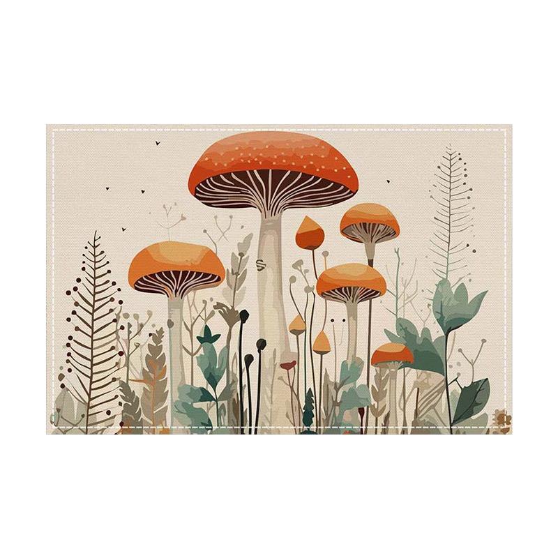 

4/6/8PcsForest plants fox deer Linen Placemat 30*45CM Linen Seasonal Spring Table Mats for Party KitchenWeddingDiningDecoration 4Pcs-30X45cm(12X18in