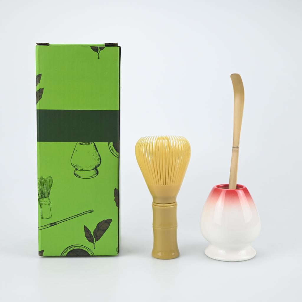 3PCS/Set Japanese-style Plastic Tea Whisk, Matcha Spoon, Tea Whisk Stand, Perfect Gift For Ceremony, Traditional Decoration