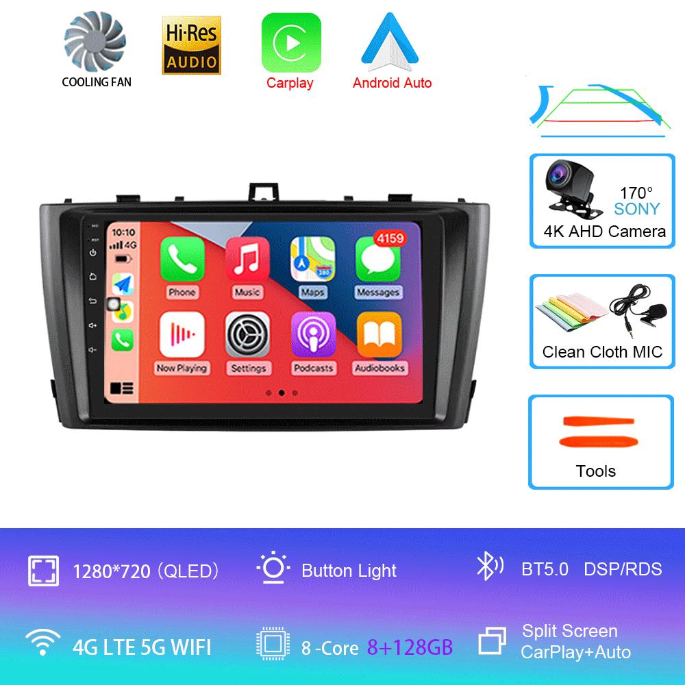 Android 14 Car Radio For Toyota Avensis 2008-2015 Multimedia Video Player Stereo GPS Navigation 5G WIFI DSP Carplay Android Auto
